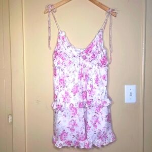 MAJORELLE Pink Floral Dress